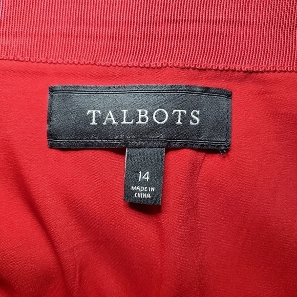 Talbots Opulent Paisley Side Button Faux Wrap Skirt Sz 14 - Picture 8 of 12